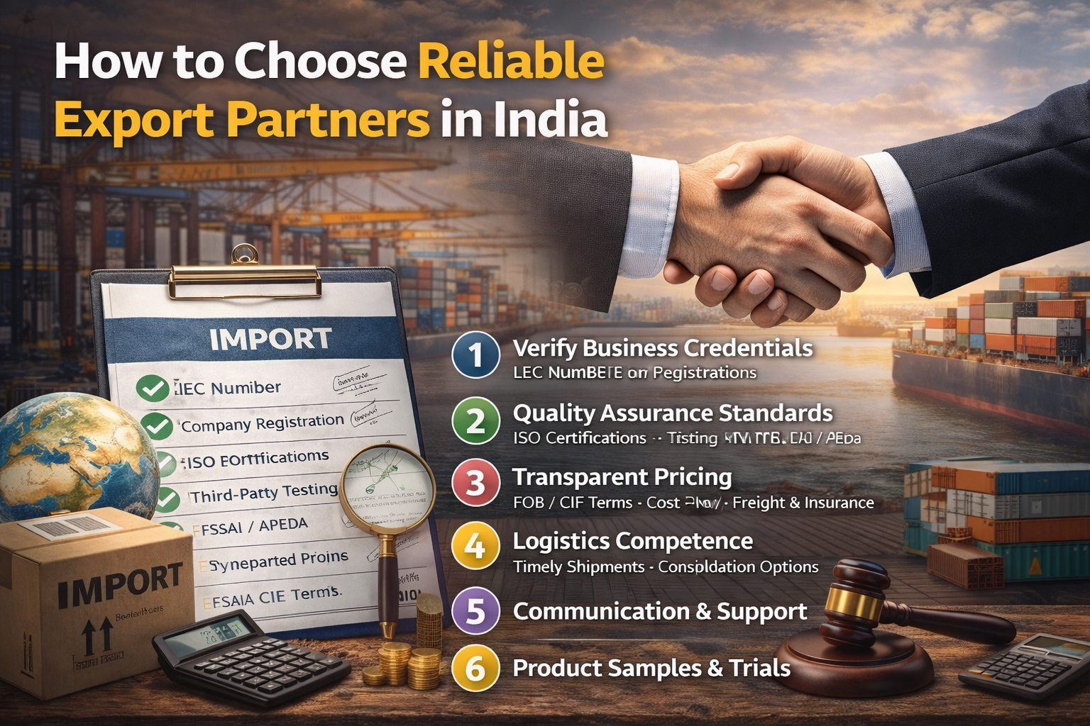 How to Choose Reliable Export Partners in India